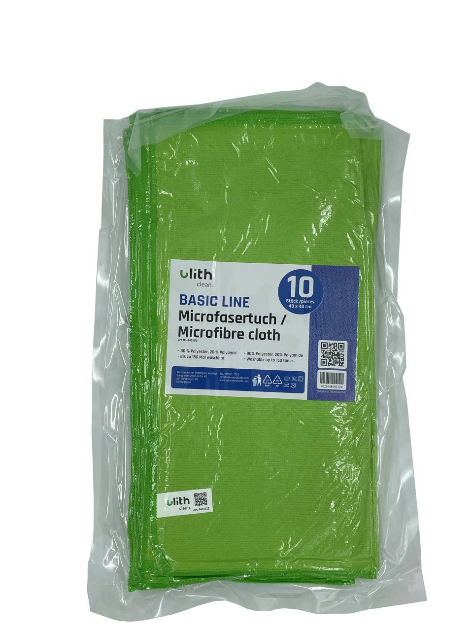 Clean-Basic-Microfasertuch grün 10er Pack